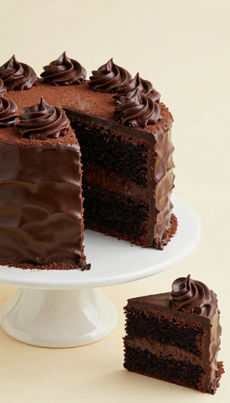 Sinfully Rich Devil's Food Cake Recipe with Silky Chocolate Frosting