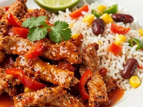 Slimming World Friendly Spicy Pork with Mexican Rice Recipe