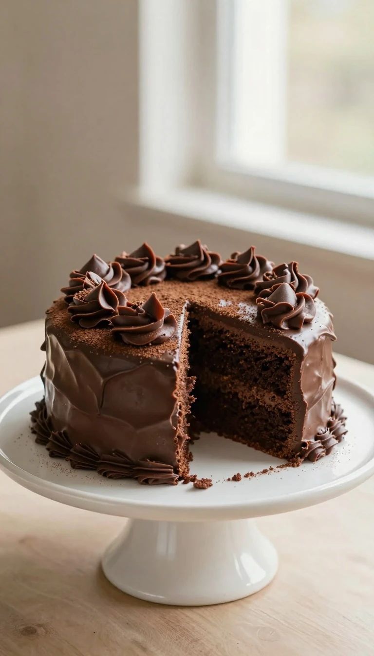 Small Chocolate Cake Recipe: Moist 6-Inch Cake for Two to Six