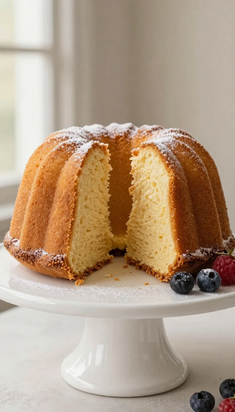 Moist Sour Cream Pound Cake Recipe