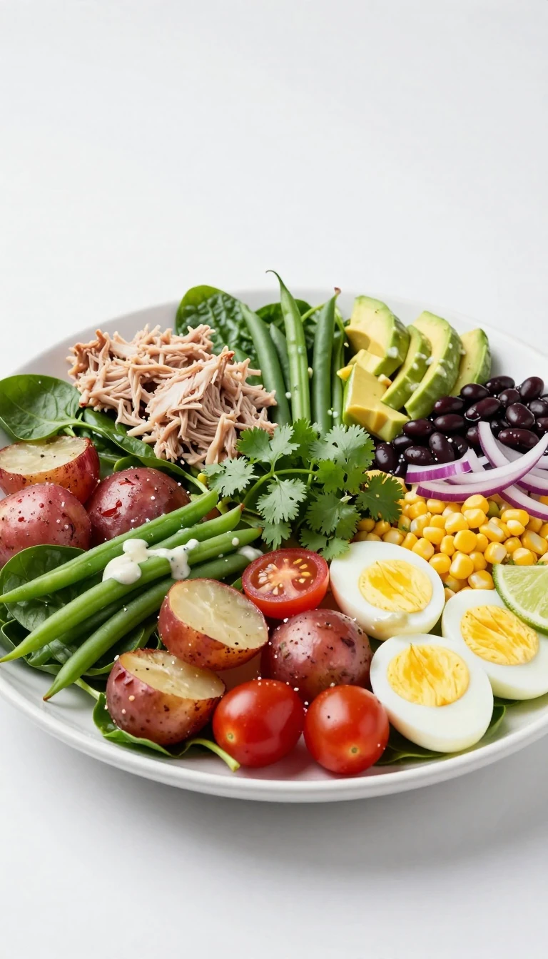 Southwestern Spinach Niçoise Salad Recipe
