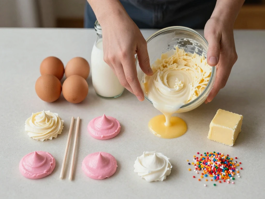 Ingredients for homemade Starbucks cake pops
