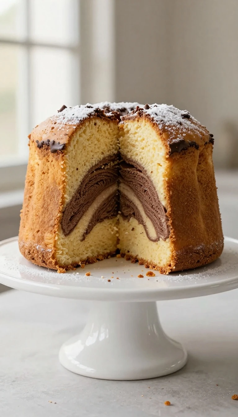 Easy Swirled Marble Cake Recipe: Soft Vanilla and Chocolate Cake