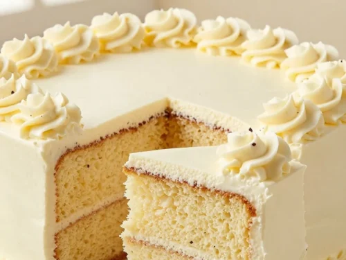 Easy Vanilla Sheet Cake Recipe with Fluffy Buttercream Easy Vanilla Sheet Cake Recipe with Fluffy Buttercream