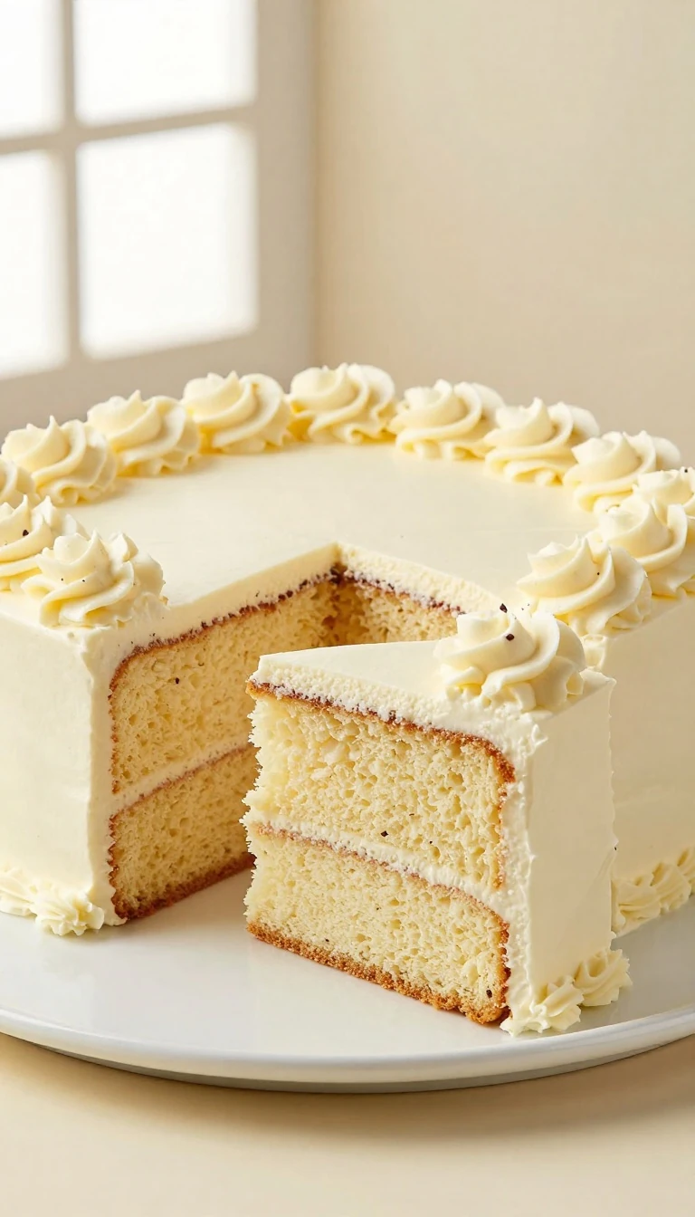 Easy Vanilla Sheet Cake Recipe with Fluffy Buttercream