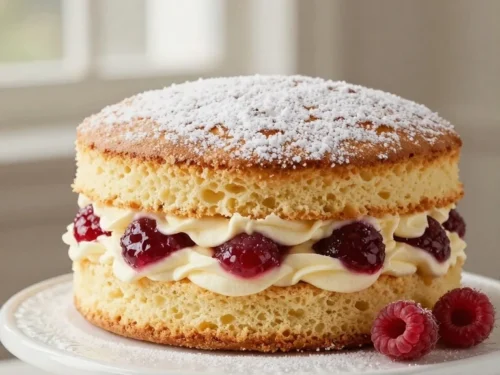 Classic Victoria Sponge Cake Recipe with Raspberry Jam and Cream